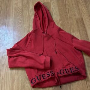Red GUESS hoodie